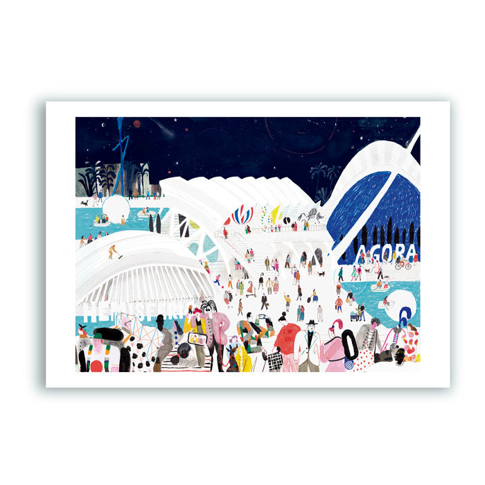 Ciutat de les Arts i les ciències Impression Giclée A4