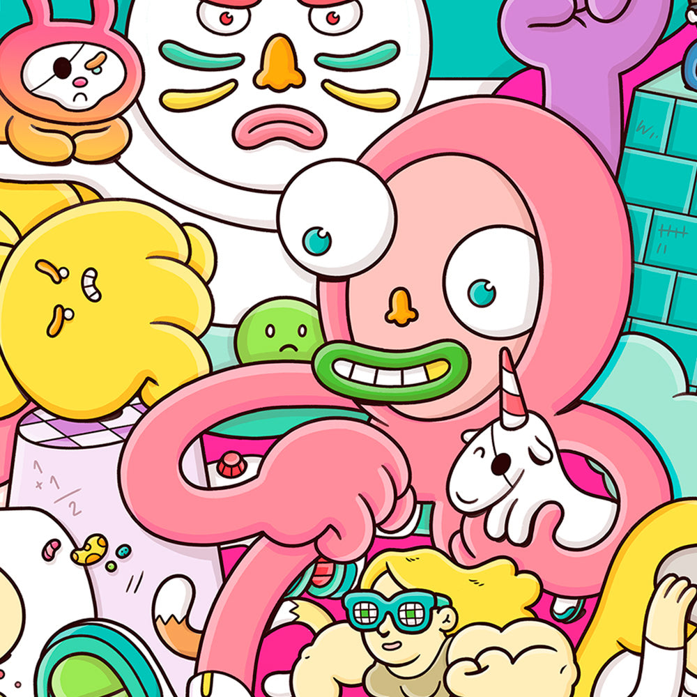 Cosmic Boots Pink Impresión Giclée