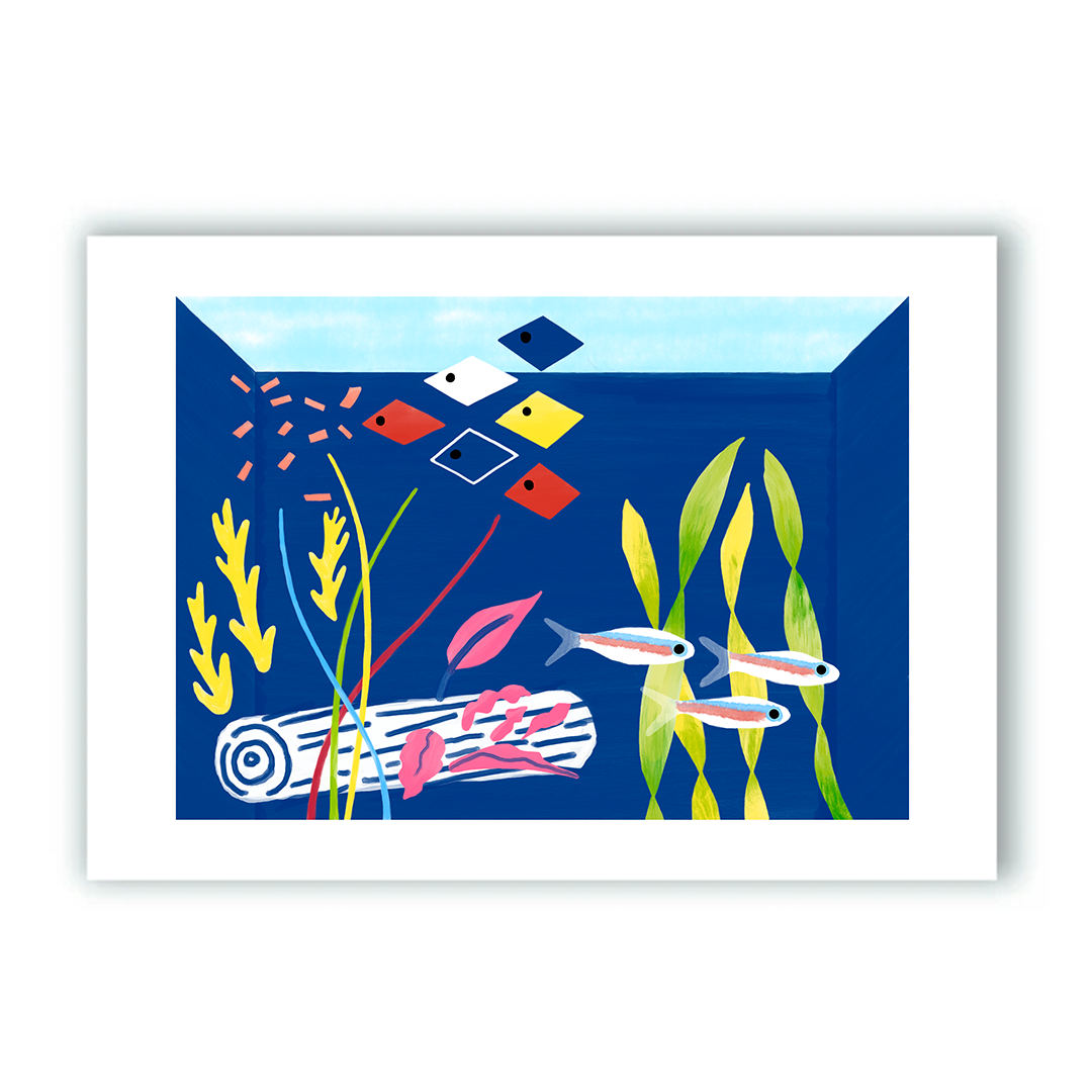 Deep Blue Impresión Giclée