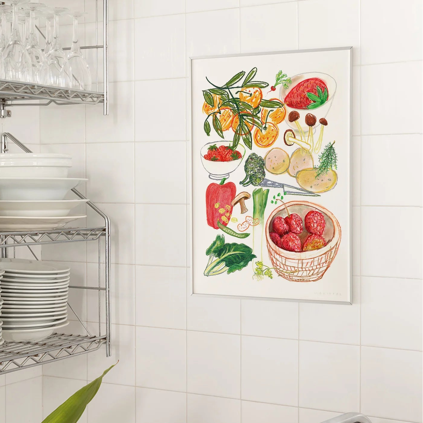 Día de mercado Impresión Fine Art