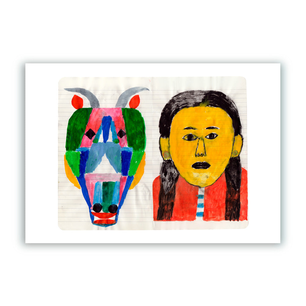 Dos Cabezas Impresión Giclée
