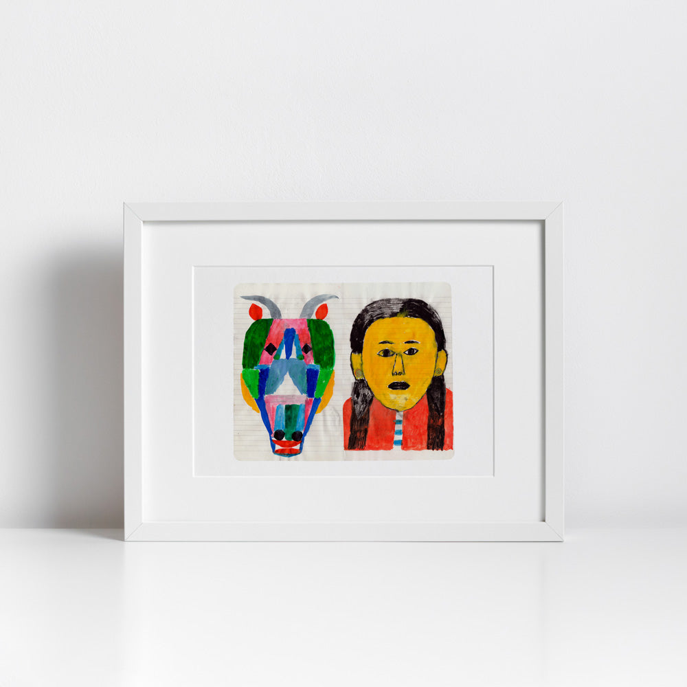 Dos Cabezas Impresión Giclée