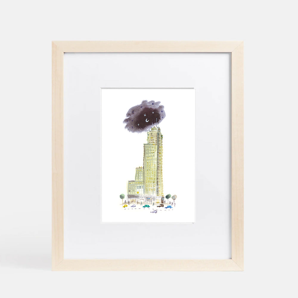 Edificio Torre Madrid Impression Giclée