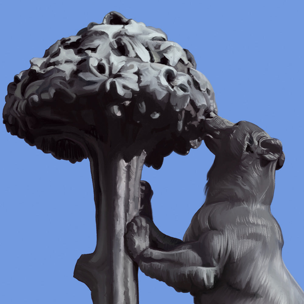 El Oso y el Madroño Impresión Giclée