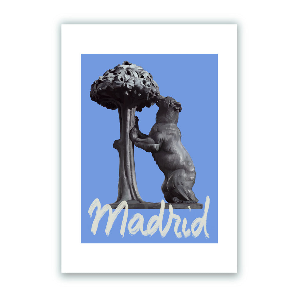 El Oso y el Madroño Impresión Giclée