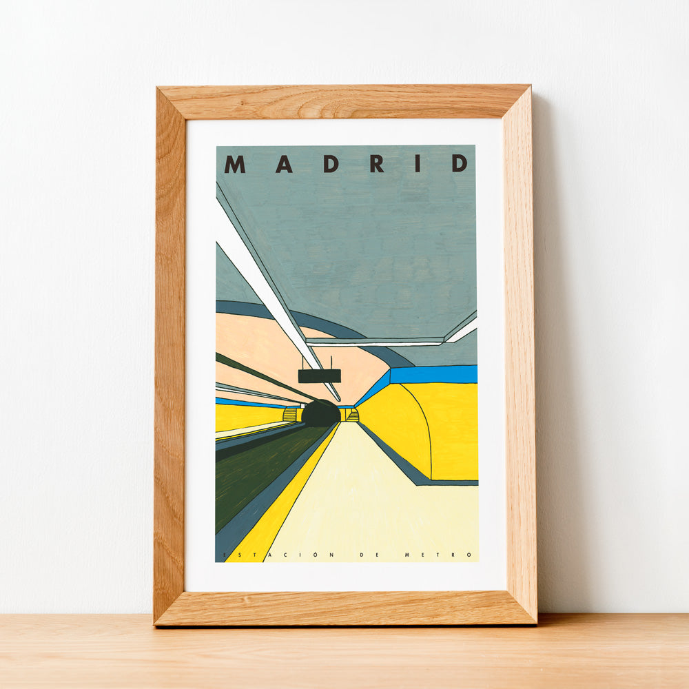 Madrid - Estación de Metro Impression Giclée