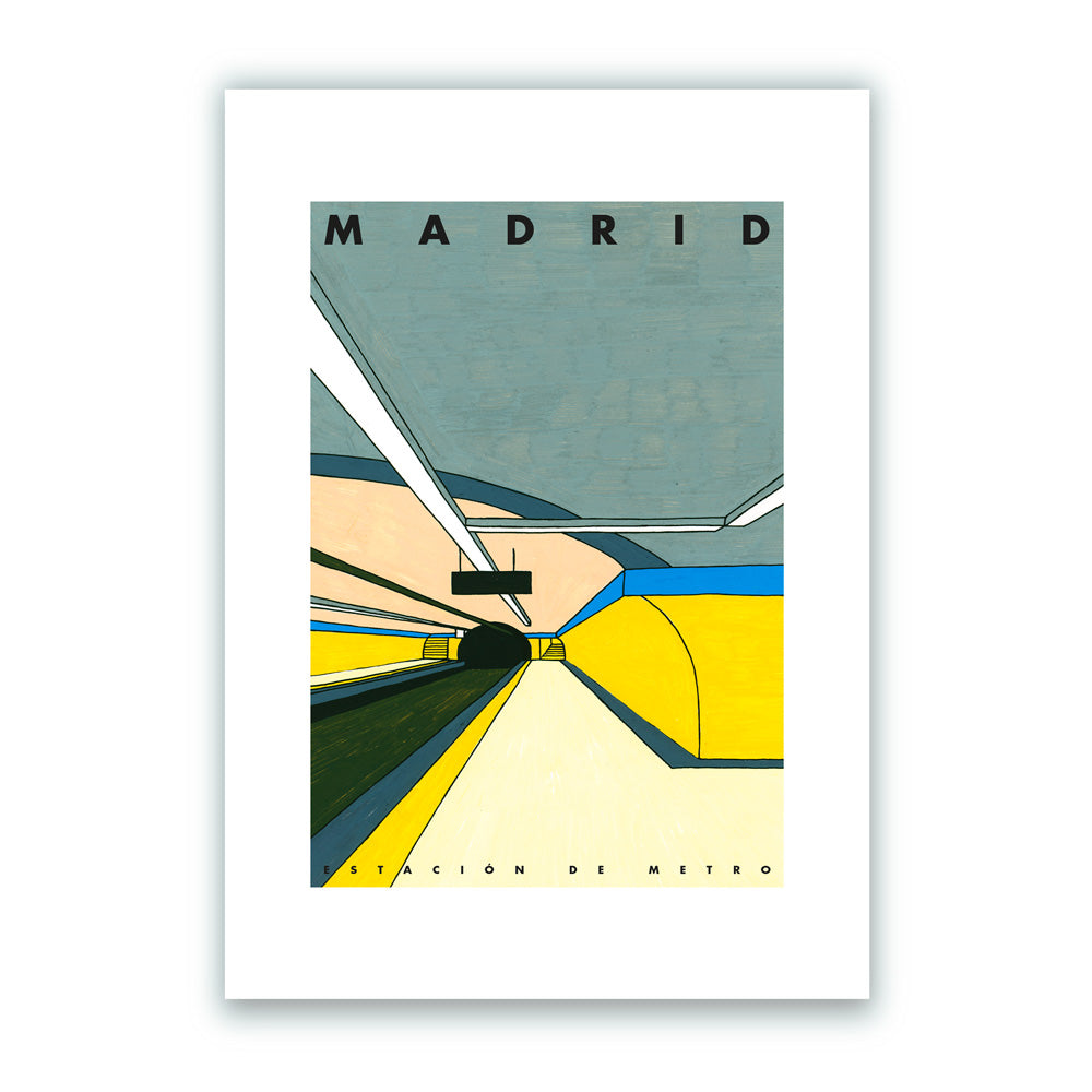 Madrid - Estación de Metro Impression Giclée