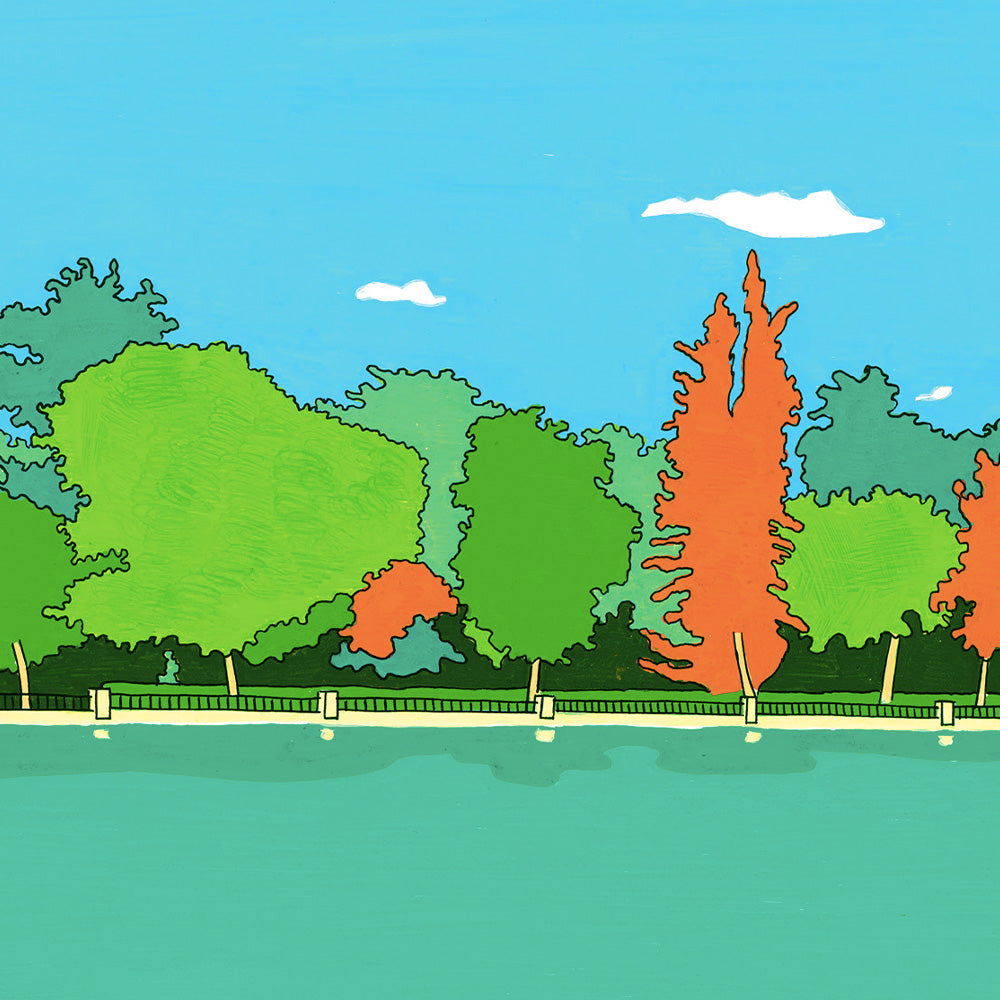 Madrid - Estanque del Retiro Impression giclée