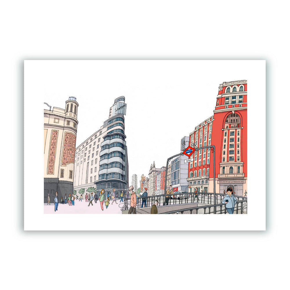 Estación de Metro de Callao (Plaza de Callao) Impresión Giclée