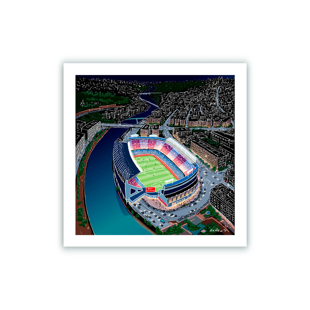 Estadio Vicente Calderón Impresión Giclée