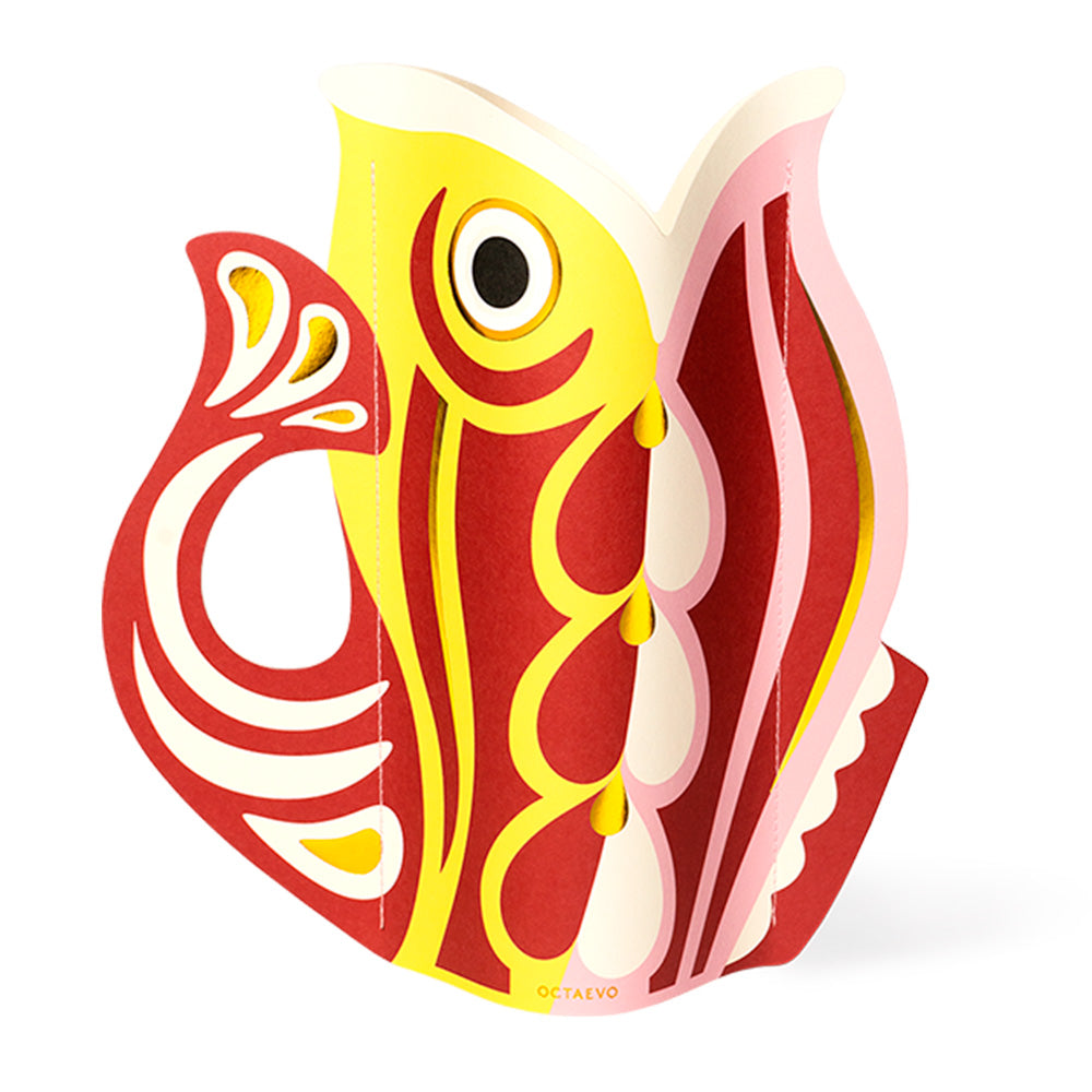 Florero de Papel Fish Ruby