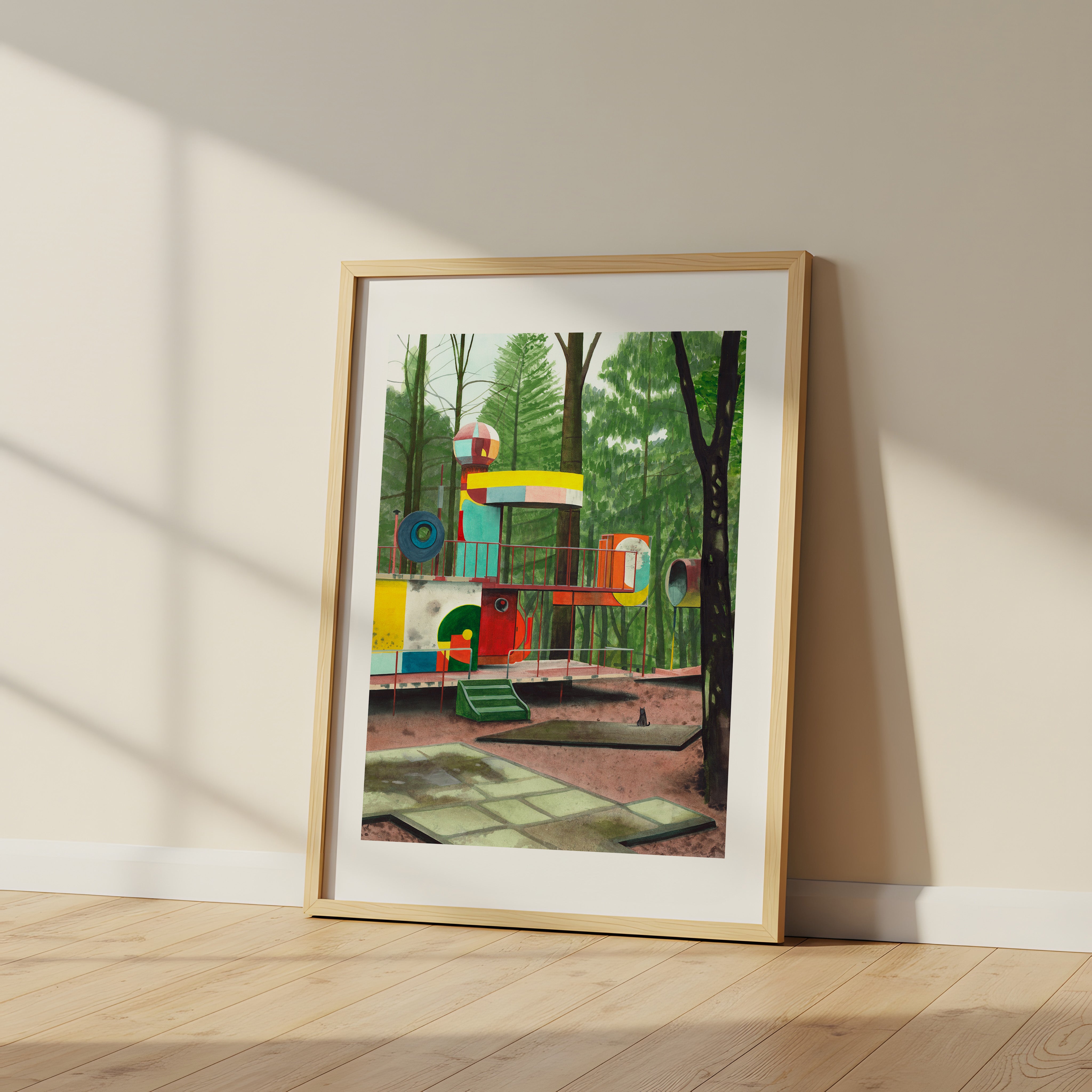 Forest playground Impresión Giclée