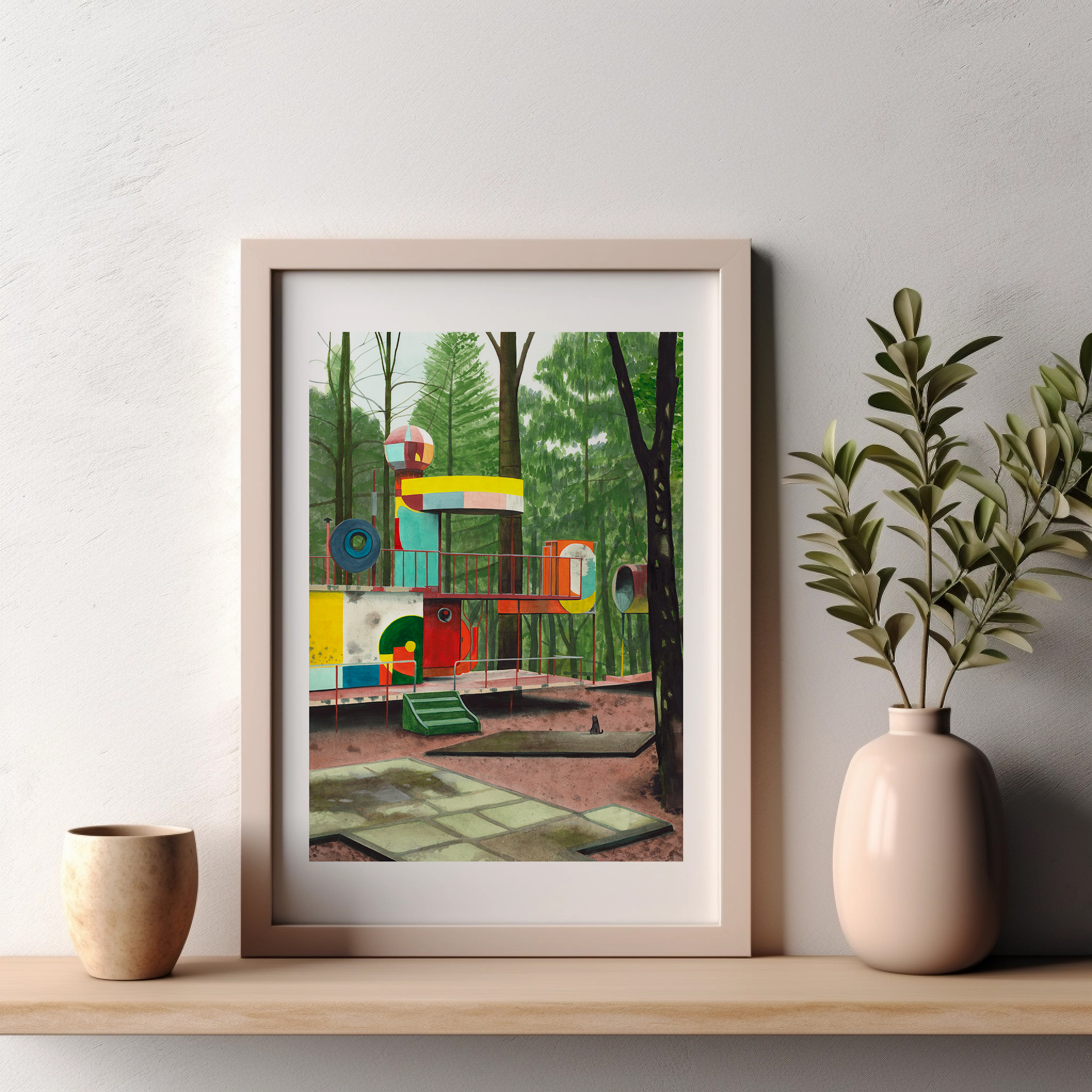 Forest playground Impresión Giclée