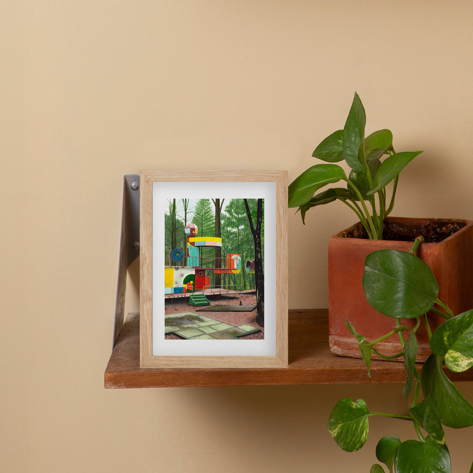 Forest playground Impresión Giclée