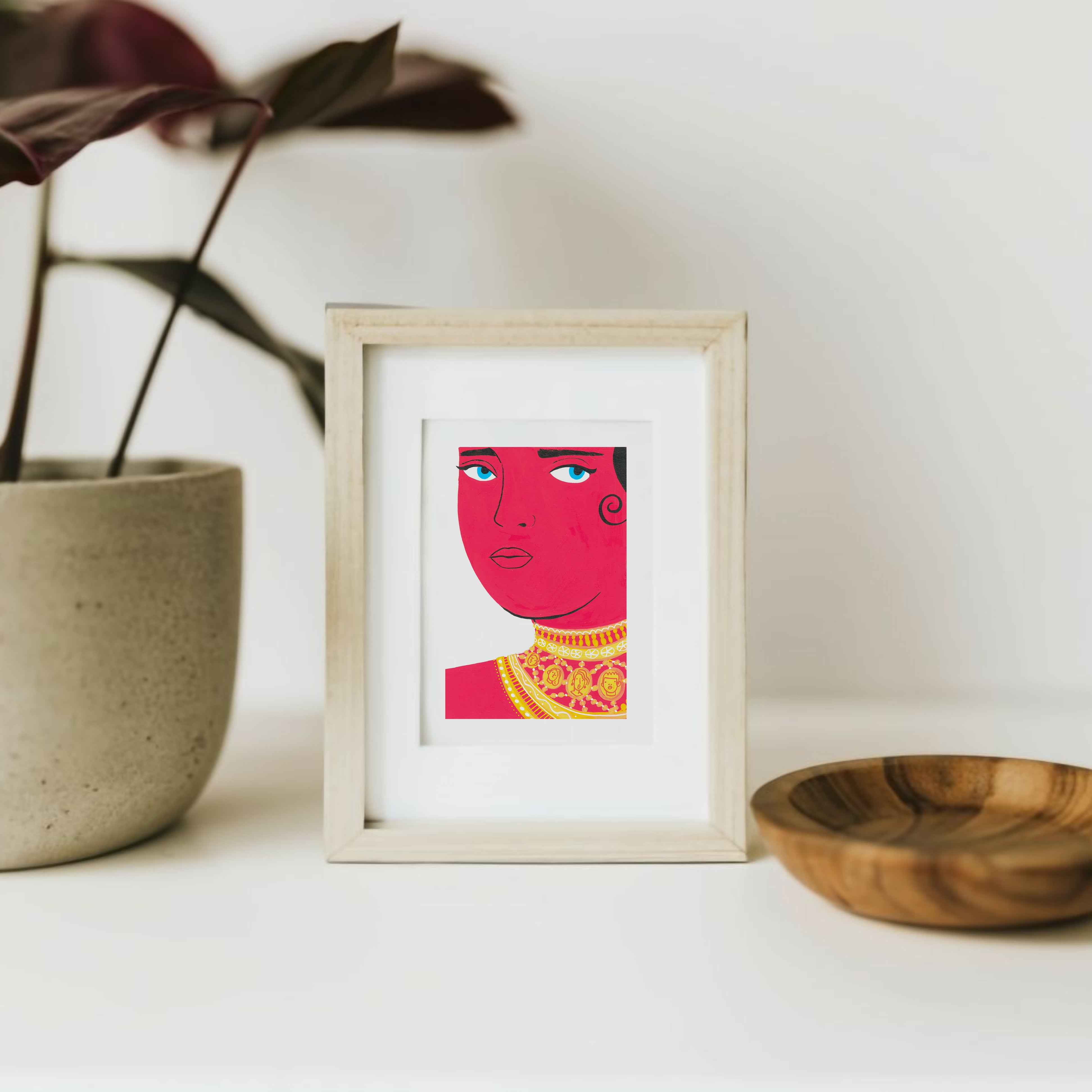 La Famille Autour du Cou Impresión Giclée