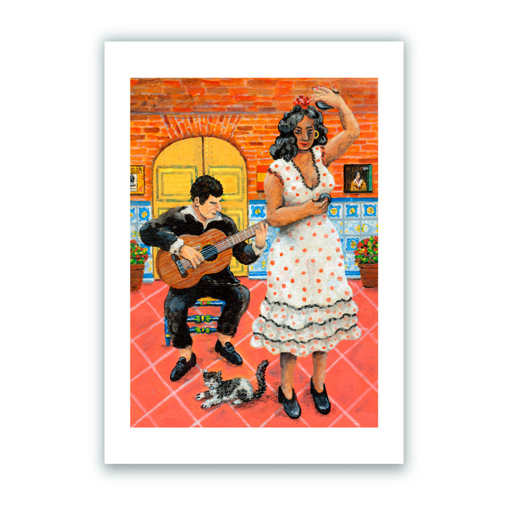 Flamenco Toque y Baile Giclée Print