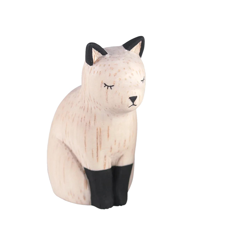 Animal de madera Pole Pole Gato Siamés Adulto