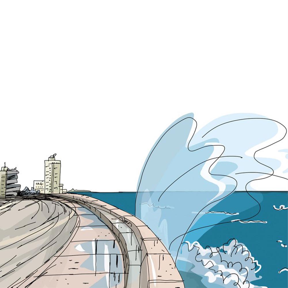 Panorámica Habana Riviera Impression Giclée 70x30