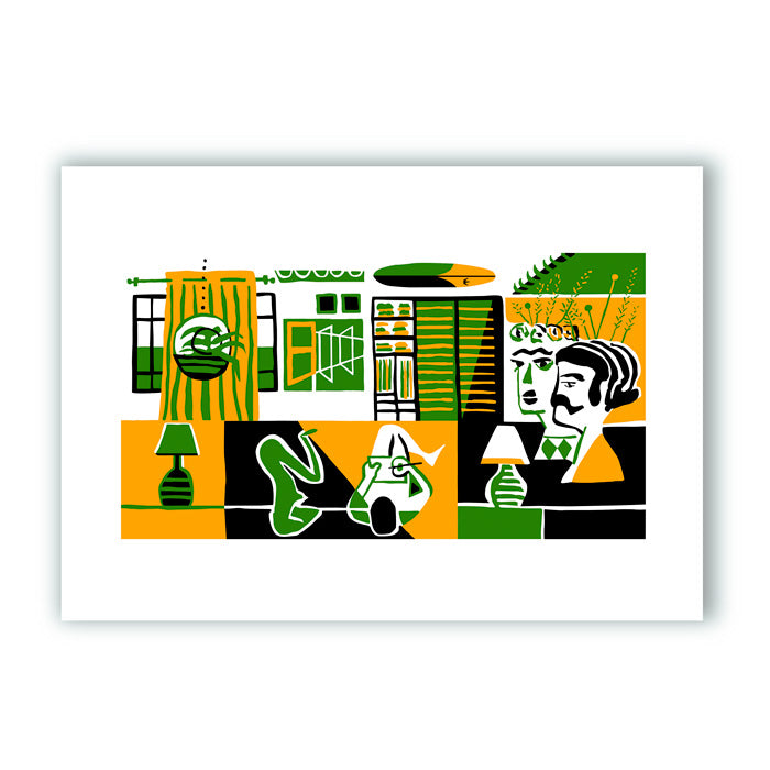 Habitación Compartida Impresión Giclée