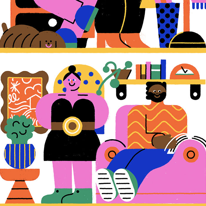 Happy Interiors Giclée Print