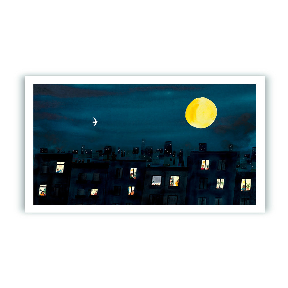 Panorámica Hey Moon Impresión Giclée