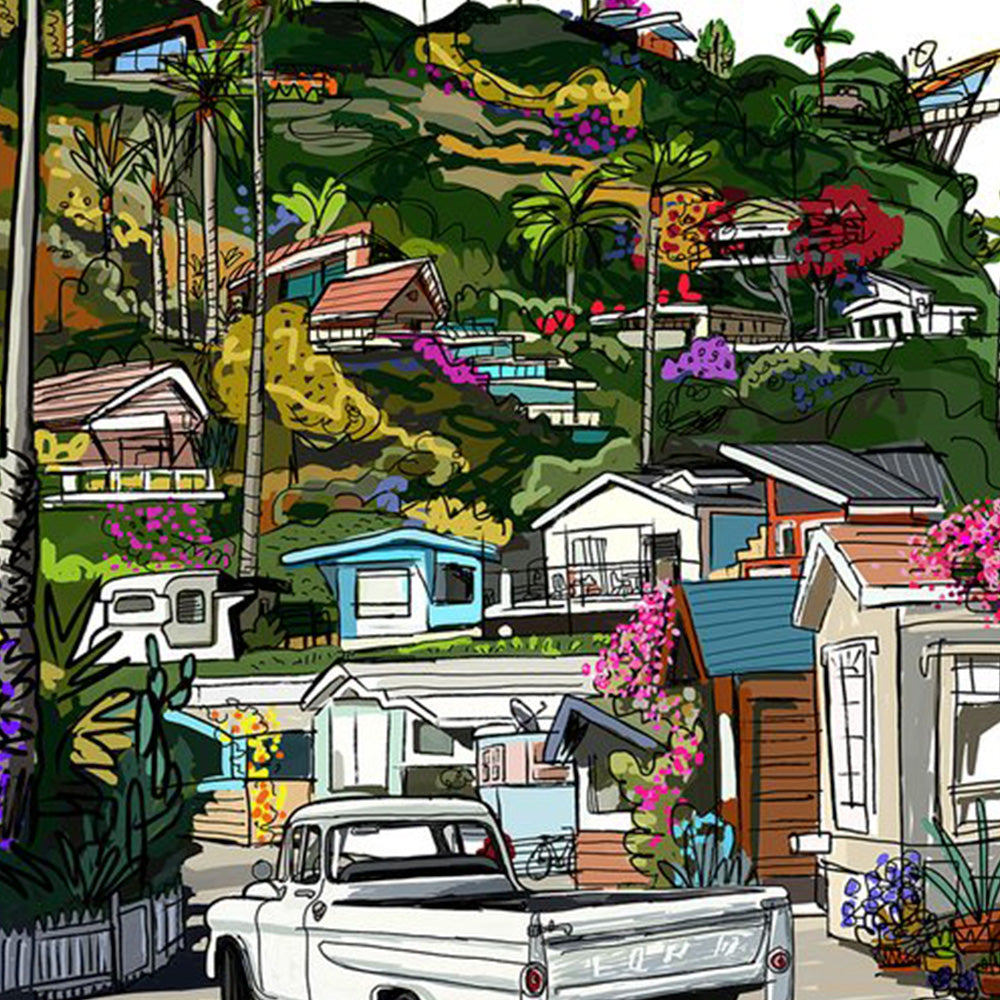Pacific Coast Hollywood Impresión Fine Art