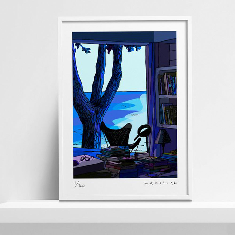 Interior en el Maresme de Noche Impresión Fine Art