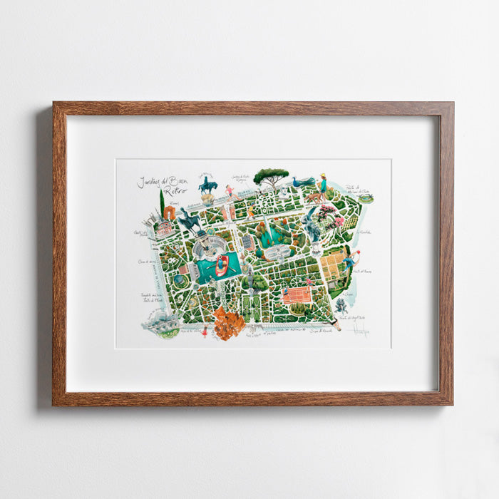 Jardines del Buen Retiro Giclée Print