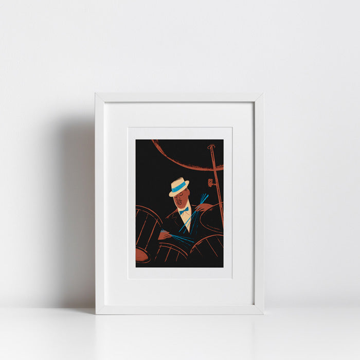Jazz Drums Solo Impresión Giclée