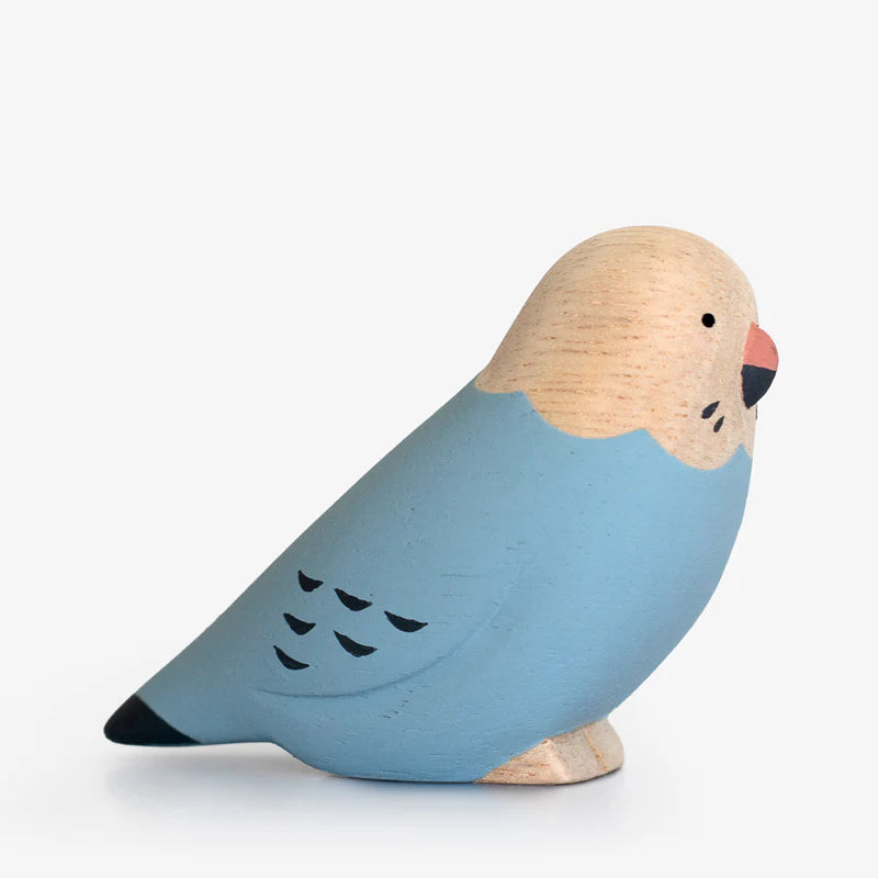 Animal de Madera Pole Pole Kotori Perruche Ondulada