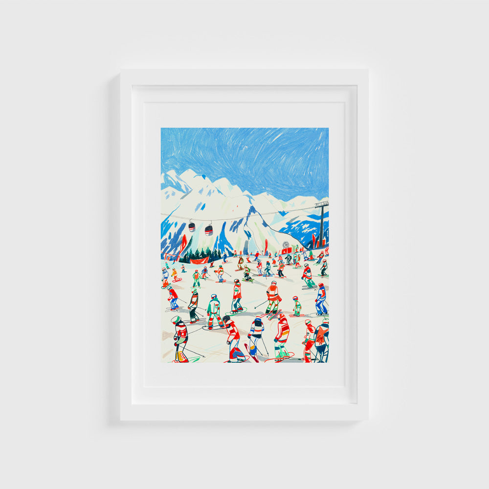 Ski Season at Kronplatz Giclée Print