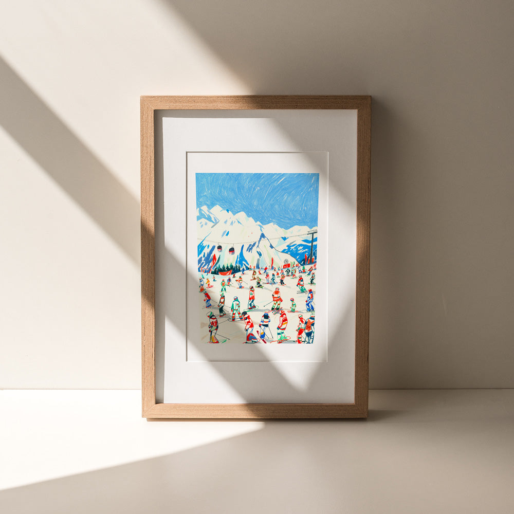 Ski Season at Kronplatz Giclée Print