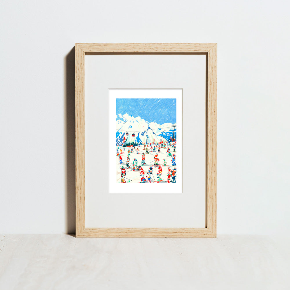 Ski Season at Kronplatz Giclée Print