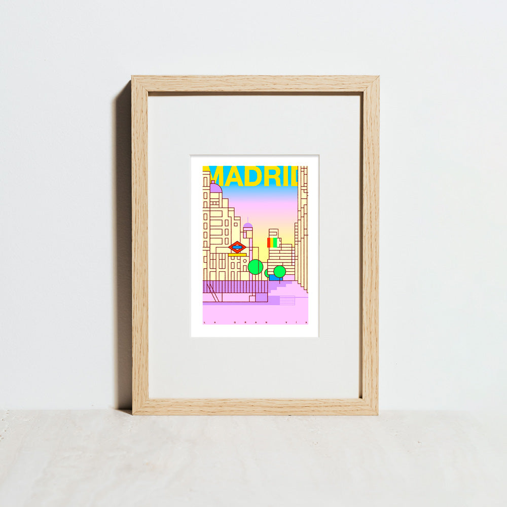 La Gran Vía Letras Impresión Giclée