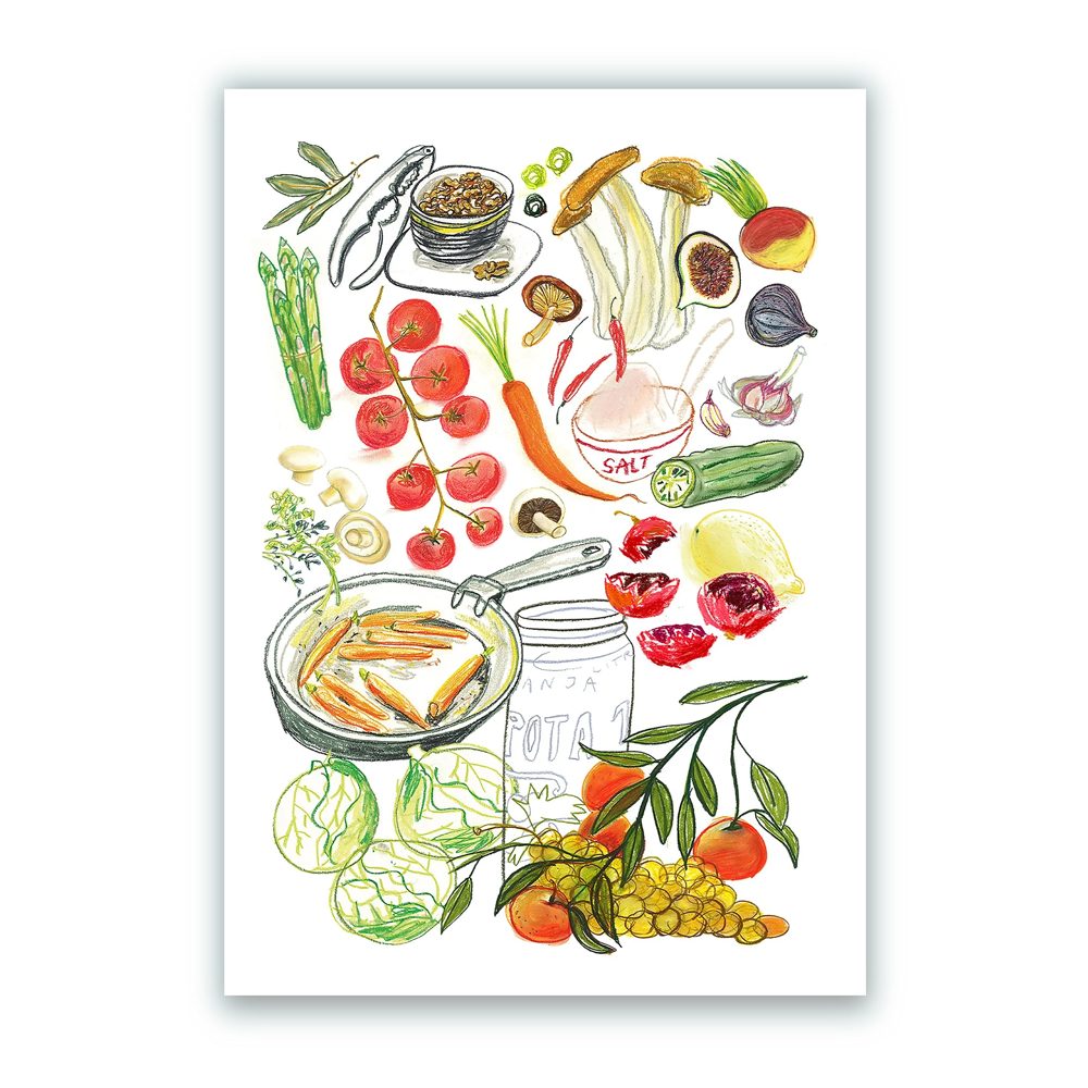 La huerta Impresión Fine Art