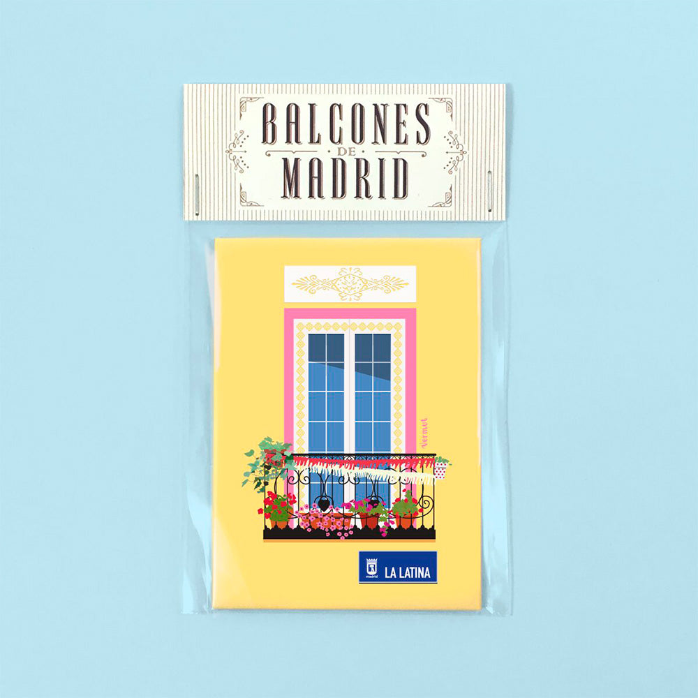 Balcons de Madrid - La Latina Magnet, image size:1000x1000