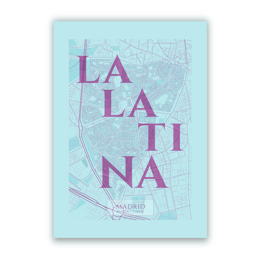 La Latina Azul V06 Impresión Giclée