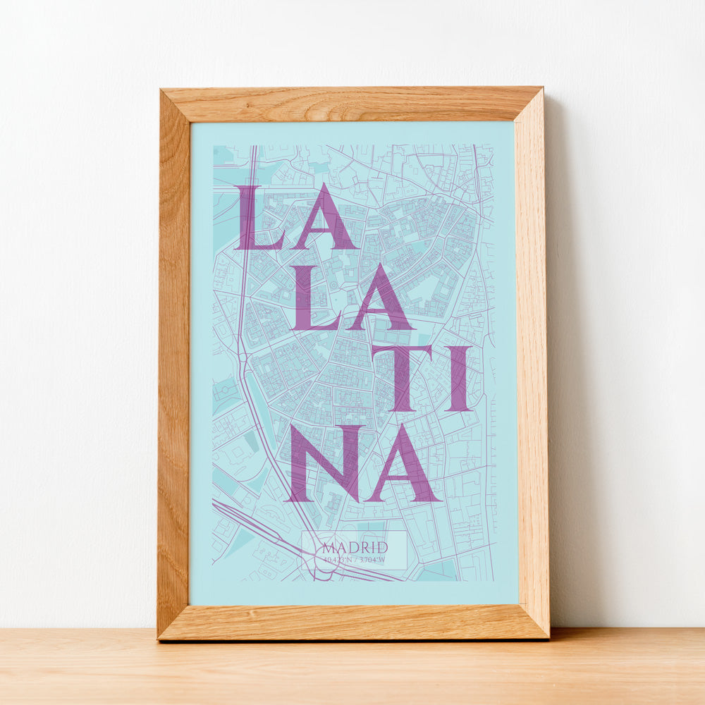 La Latina Azul V06 Impresión Giclée