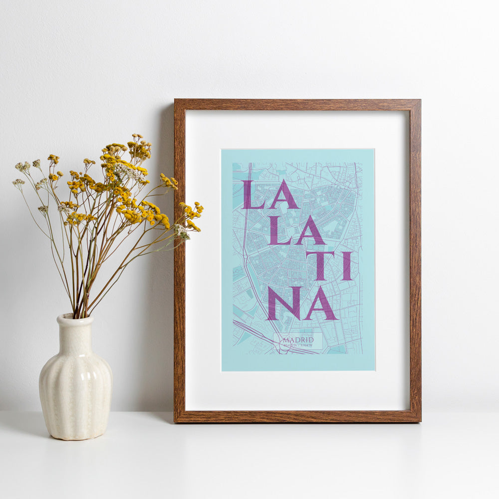 La Latina Azul V06 Impresión Giclée