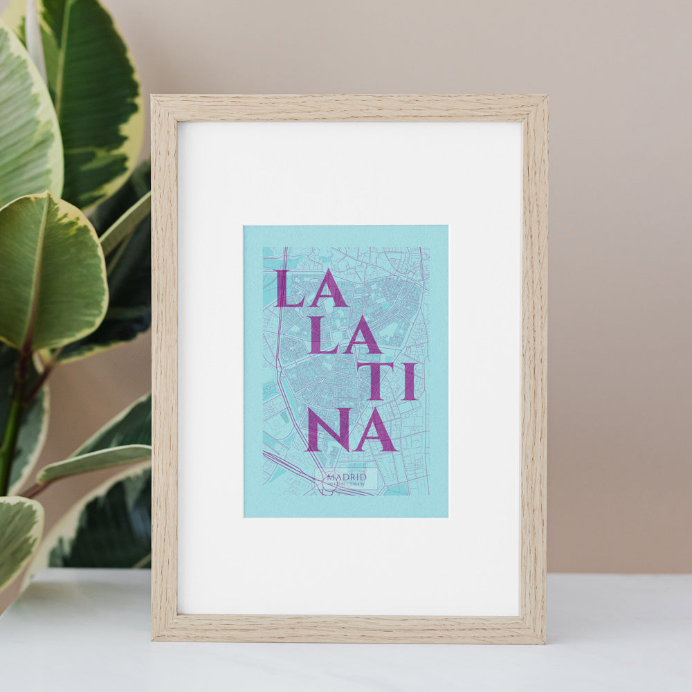 La Latina Azul V06 Impresión Giclée