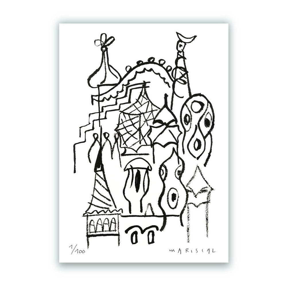 Vista Aérea de La Pedrera Impresión Fine Art 30x40
