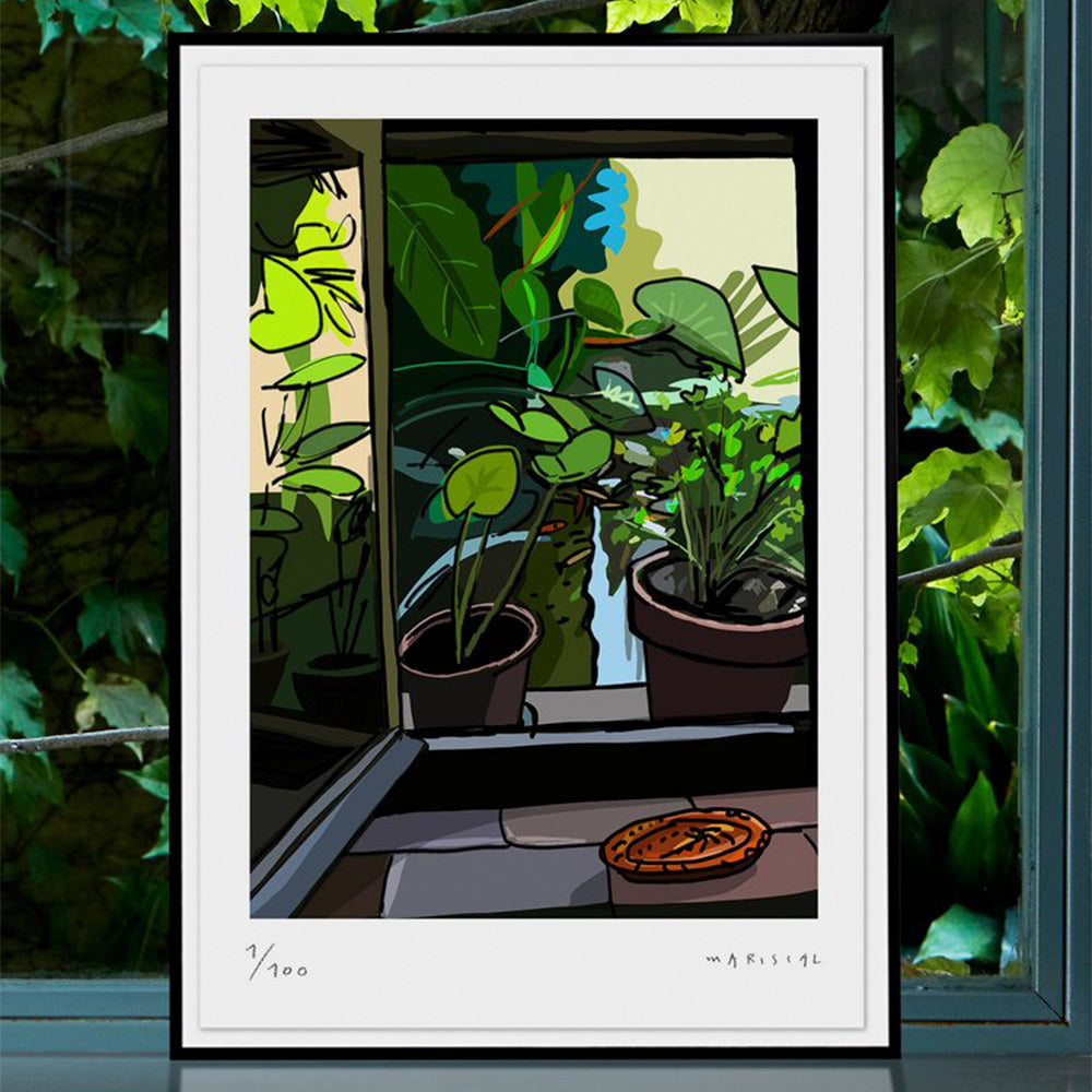 La Ventana del Estanque Impresión Fine Art