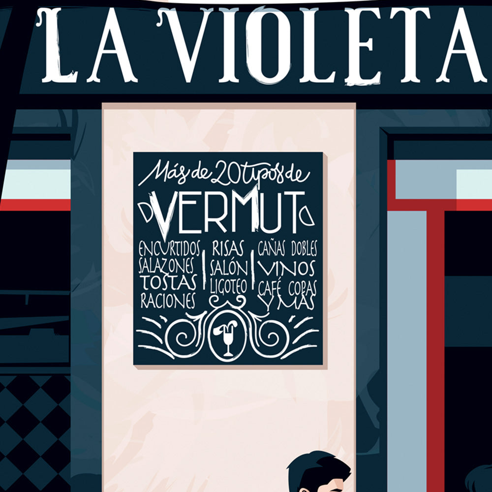 La Violeta Impression Giclée