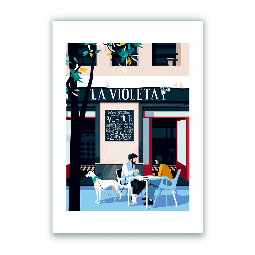 La Violeta Impression Giclée