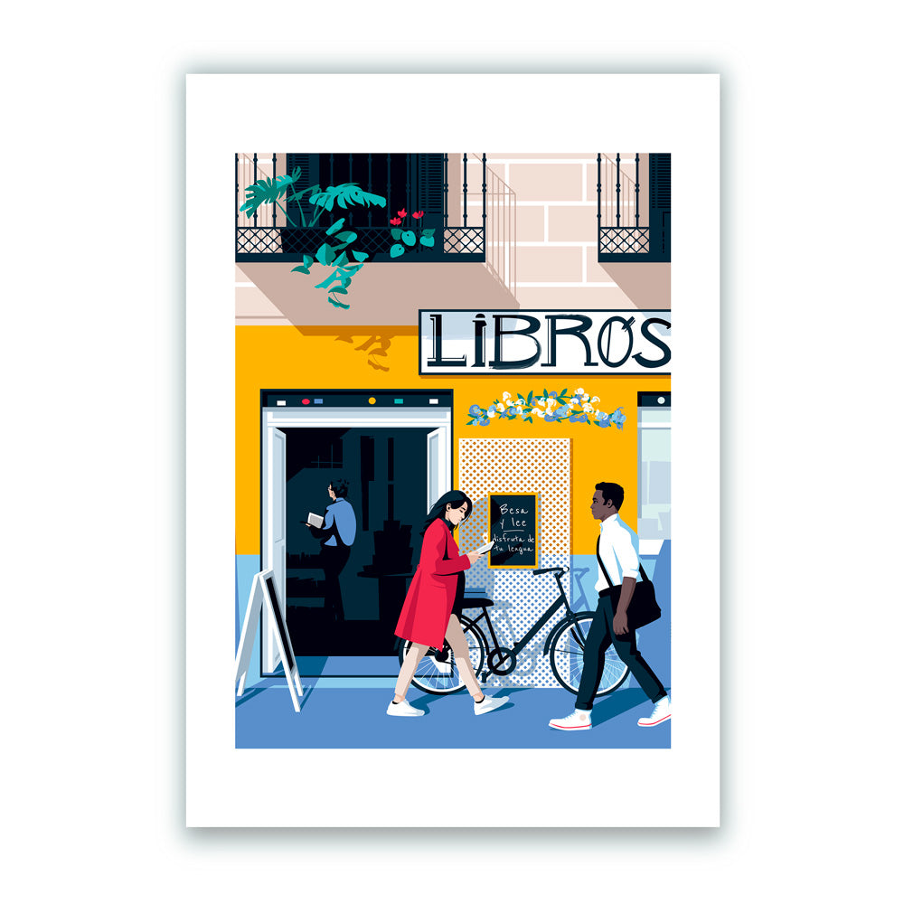Librería Libros Impresión Giclée