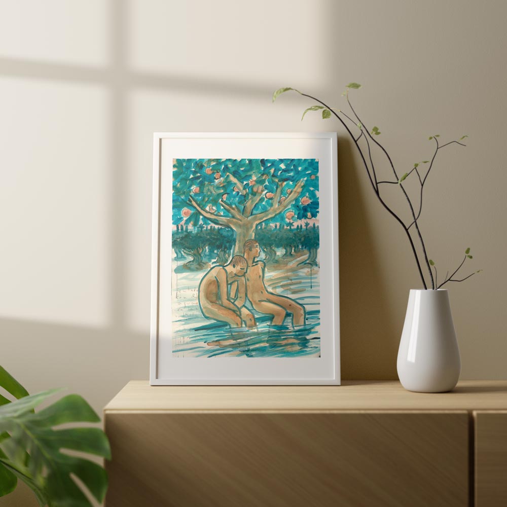 Lorca "Sentados" Giclée Print