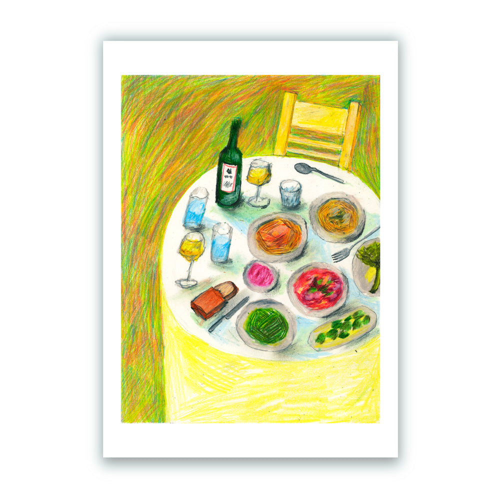 Déjeuner près du Panthéon - Impression giclée