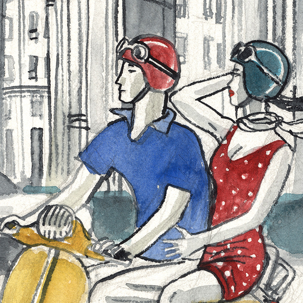 Mad "Alcalá Vespa" Giclée Print