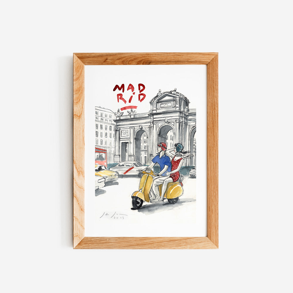 Mad "Alcalá Vespa" Giclée Print