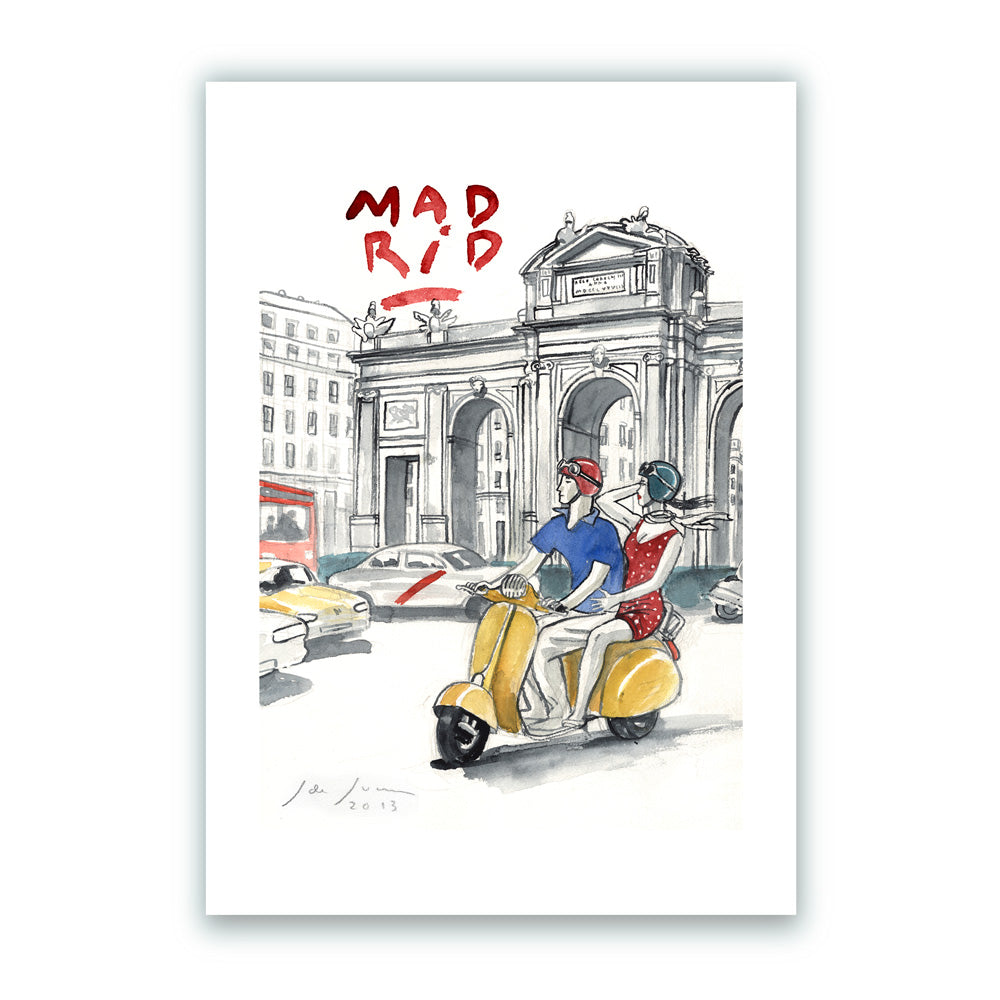 Mad "Alcalá Vespa" Giclée Print